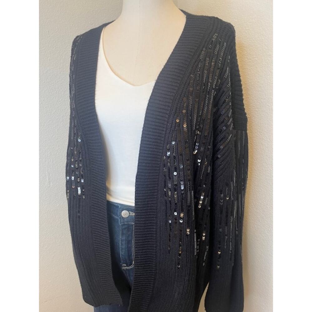 Black Sparkle Cardigan Size Large